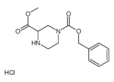 4-N-cbz-哌嗪-2-羧酸甲酯盐酸盐结构式