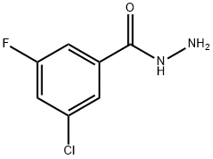 3-Chloro-5-fluorobenzohydrazide Structure