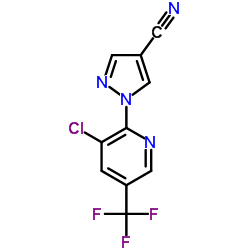 1-[3-Chloro-5-(trifluoromethyl)-2-pyridinyl]-1H-pyrazole-4-carbonitrile Structure