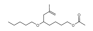 7-methyl-5-(pentyloxy)oct-7-en-1-yl acetate结构式