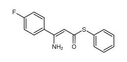 (Z)-S-phenyl-3-amino-3-(4-fluorophenyl)prop-2-enethioate Structure