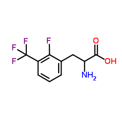 2-FLUORO-3-(TRIFLUOROMETHYL)-DL-PHENYLALANINE Structure