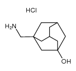 3-aminomethyl-1-hydroxyadamantane hydrochloride结构式