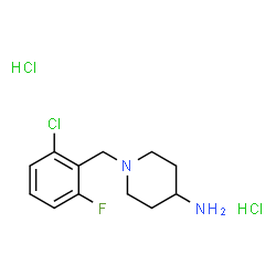 1-(2-Chloro-6-fluorobenzyl)piperidin-4-amine dihydrochloride structure