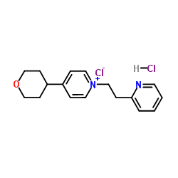 1-(2-PYRIDYL-ETHYL)-4-(TETRAHYDRO-PYRAN-4-YL)-PYRIDINIUM CHLORIDE HYDROCHLORIDE Structure