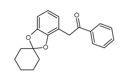 2-[2',3'-(cyclohexylidenedioxy)phenyl]-1-phenylethanone结构式