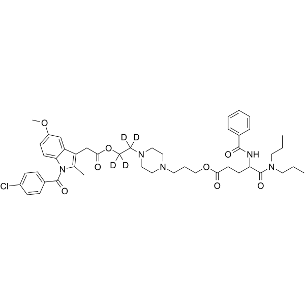 Proglumetacin-d4 Dioxalate Structure