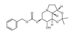 6-O-carbobenzyloxy-1,8-O-isopropylidenecastanospermine Structure