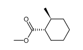 trans-1-carbomethoxy-2-methylcyclohexane结构式