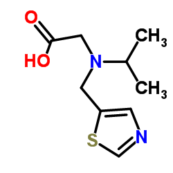 N-Isopropyl-N-(1,3-thiazol-5-ylmethyl)glycine Structure