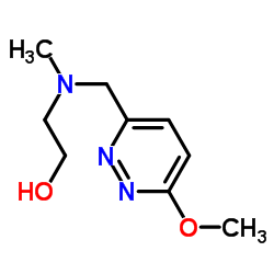 2-{[(6-Methoxy-3-pyridazinyl)methyl](methyl)amino}ethanol结构式