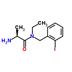 N-Ethyl-N-(2-iodobenzyl)-L-alaninamide Structure