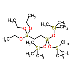 tris(trimethylsiloxy)silylethyltriethoxysilane Structure