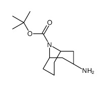 tert-butyl (1S,5R)-3-amino-9-azabicyclo[3.3.1]nonane-9-carboxylate Structure