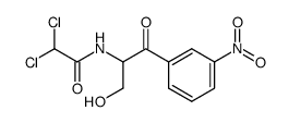 α-(dichloroacetamido)-β-hydroxy-m-nitropropiophenone Structure