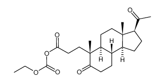 3,5-seco-4-norpregn-5,20-dioxo-3-(ethoxycarbonyl)carboxylate结构式