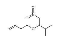 4-((3-methyl-1-nitrobutan-2-yl)oxy)but-1-ene结构式