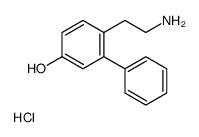 6-(2-Aminoethyl)-3-biphenylol hydrochloride Structure