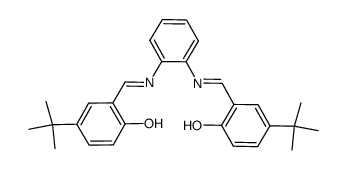 N,N'-phenylenebis(5-tert-butylsalicylideneimine) Structure