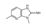 2-AMINO-3,5-DIMETHYLIMIDAZO(4,5-B)PYRIDINE structure