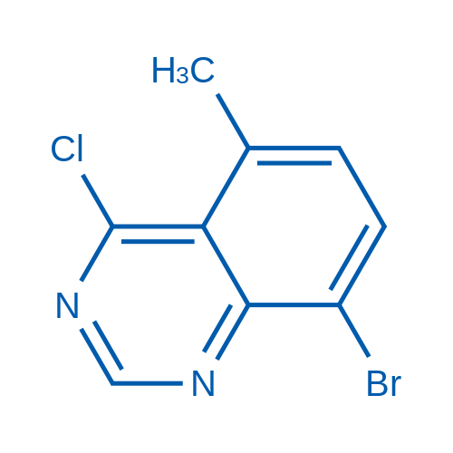 8-Bromo-4-chloro-5-methylquinazoline Structure