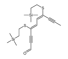 4,7-bis(2-trimethylsilylethylsulfanyl)deca-4,6-dien-2,8-diynal Structure