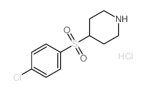 4-[(4-氯苯基)磺酰基]哌啶盐酸盐结构式