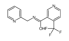 N-(pyridin-2-ylmethyl)-4-(trifluoromethyl)pyridine-3-carboxamide Structure