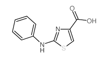 2-(PHENYLAMINO)THIAZOLE-4-CARBOXYLIC ACID Structure