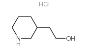 2-(3-Piperidyl)ethanol Hydrochloride Structure