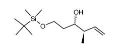 (3S,4R)-1-[(tert-butyldimethylsilyl)oxy]-4-methylhex-5-en-3-ol结构式