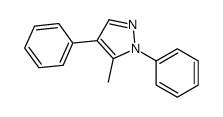 5-methyl-1,4-diphenylpyrazole Structure