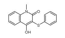 4-hydroxy-1-methyl-3-phenylsulfanylquinolin-2(1H)-one Structure