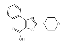 2-吗啉-4-基-4-苯基噻唑-5-甲酸结构式