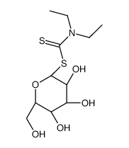 [(2S,3R,4S,5S,6R)-3,4,5-trihydroxy-6-(hydroxymethyl)oxan-2-yl] N,N-diethylcarbamodithioate结构式