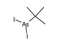 t-butylarsenic diiodide Structure