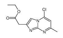 ethyl 2-(5-chloro-7-methylimidazo[1,2-a]pyrimidin-2-yl)acetate Structure