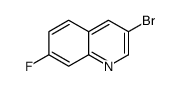 3-Bromo-7-fluoroquinoline structure