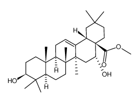 ECHINOCYSTIC ACID-3-GLUCOSIDE结构式