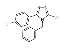 4-苄基-5-(4-氯苯基)-4H-[1,2,4]噻唑-3-硫醇结构式