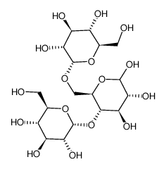 4-O,6-O-Di(α-D-glucopyranosyl)-D-glucopyranose结构式