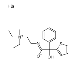 diethyl-[2-[(2-hydroxy-2-phenyl-2-thiophen-2-ylacetyl)amino]ethyl]-methylazanium,bromide结构式