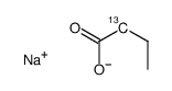 Sodium butyrate-2-13C Structure