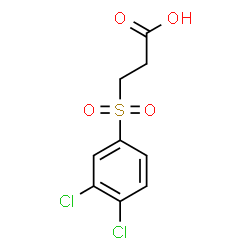 3-((3,4-dichlorophenyl)sulfonyl)propanoic acid Structure