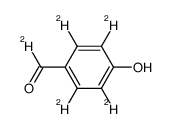 p-Hydroxybenzaldehyde-d5 Structure