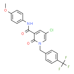 5-Chloro-N-(4-methoxyphenyl)-2-oxo-1-[4-(trifluoromethyl)benzyl]-1,2-dihydro-3-pyridinecarboxamide picture