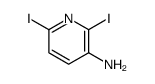 2,6-diiodopyridin-3-amine Structure