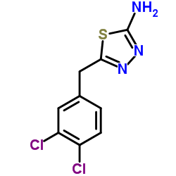 5-(3,4-Dichlorobenzyl)-1,3,4-thiadiazol-2-amine Structure