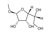 .alpha.-D-Mannofuranoside, methyl structure