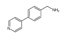 (4-pyridin-4-ylphenyl)methanamine结构式